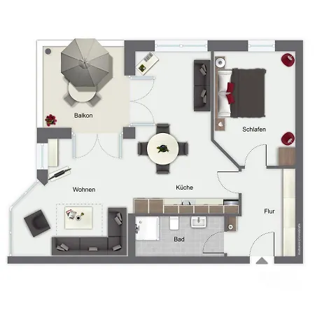 公寓 Duenenblick 24 博尔滕哈根